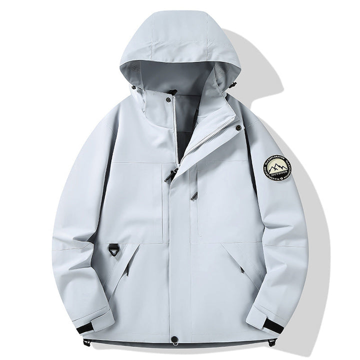 Damska wodoodporna hardshell outdoor kurtka z kapturem i multifunction kieszeniami Lumaza
