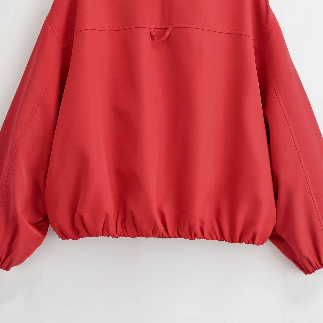 Damska oversize kimono Transitional kurtka z Raglan rękawami i Elastic dołem Lumaza