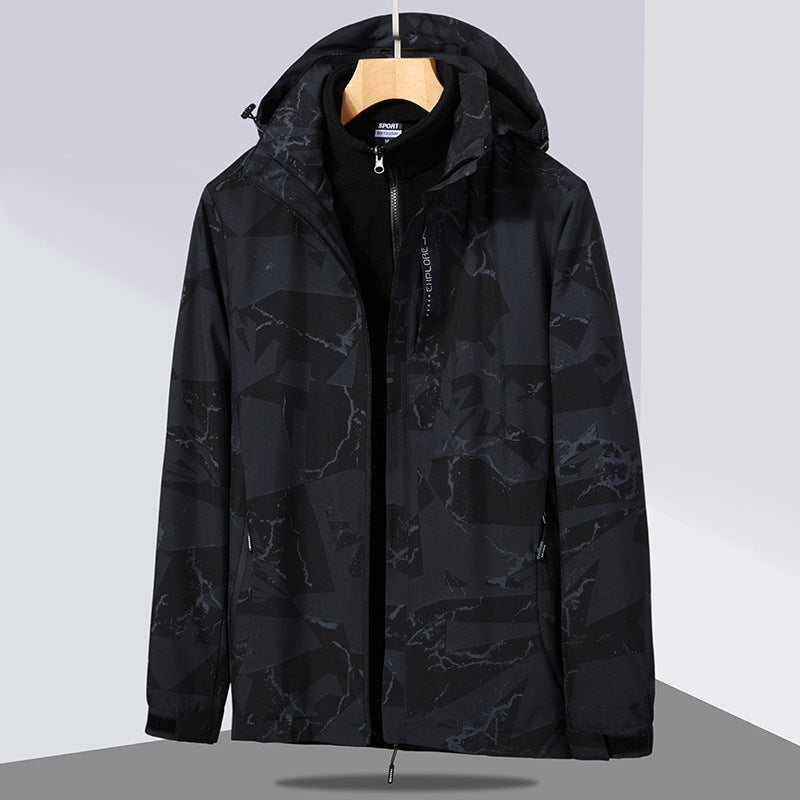 Damska two-layer softshellowa kurtka z removable polarowa inner kurtka i hood Lumaza