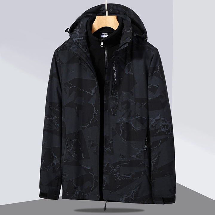 Damska two-layer softshellowa kurtka z removable polarowa inner kurtka i hood Lumaza