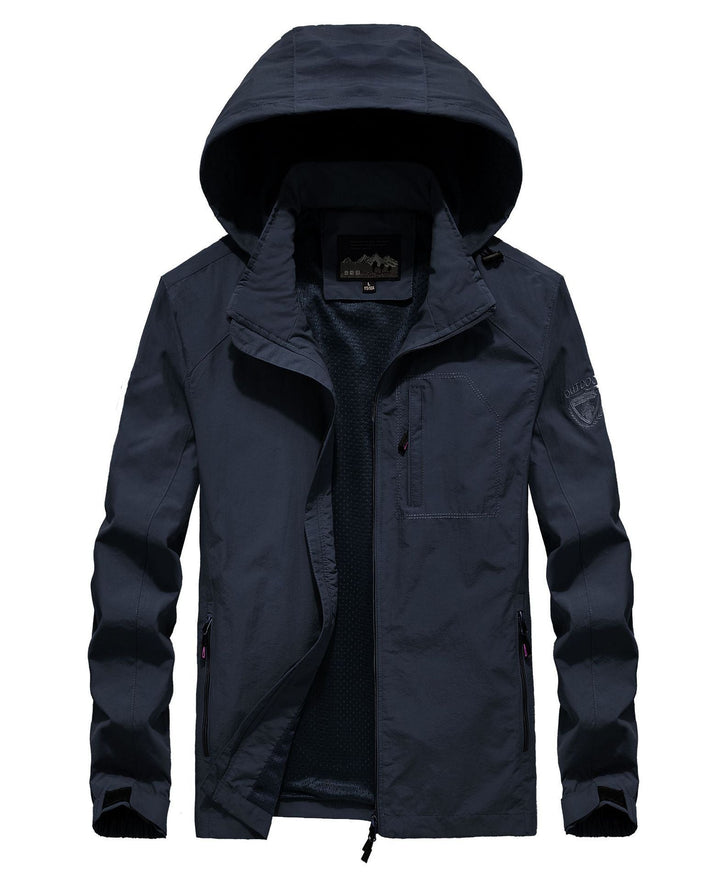 Męski lekki oddychający field parka z siatka podszewka i kaptur