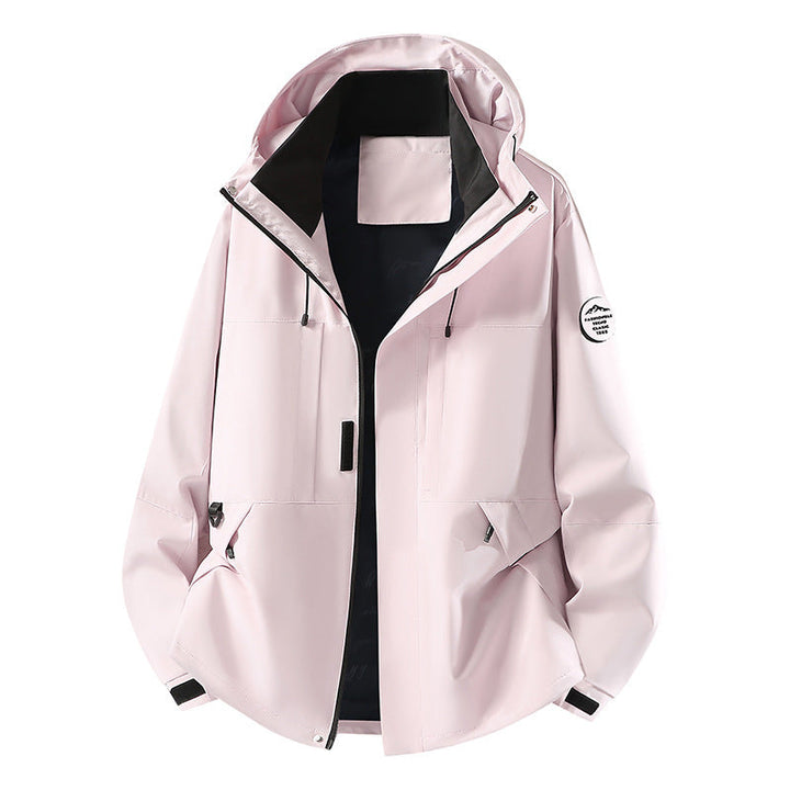 Męska Technical softshell kapturemed kurtka z ukryty przód zamkiem i multifunction kieszeniami