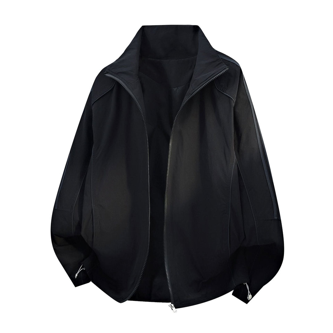 Damska Light oversize Wind kurtka z ze stójką, ściągaczem i Elastic Cuffs Lumaza