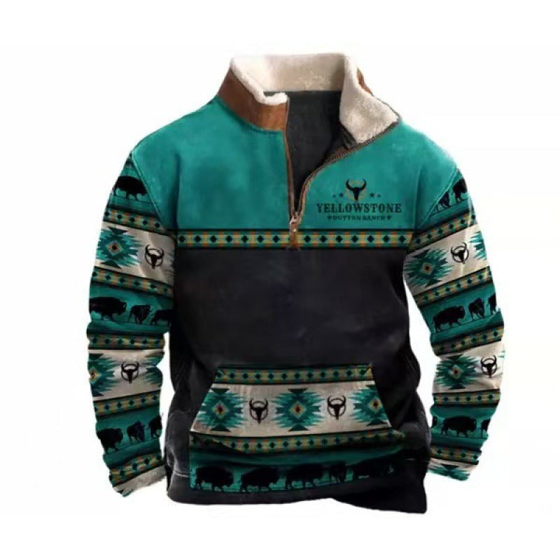 Męska Stylowy Bluza z kapturem z Kaptur i Nautical Print