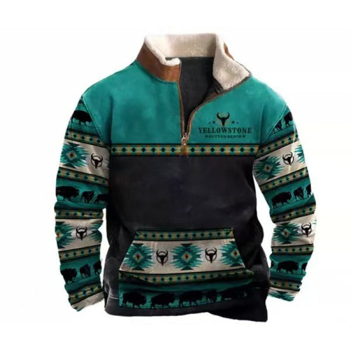 Męska Stylowy Bluza z kapturem z Kaptur i Nautical Print