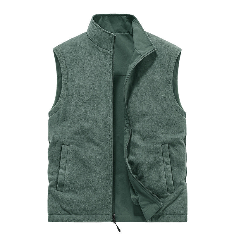 Męska Multifunctional utility kamizelka z fleece Lwwg i Multiple kieszeniami