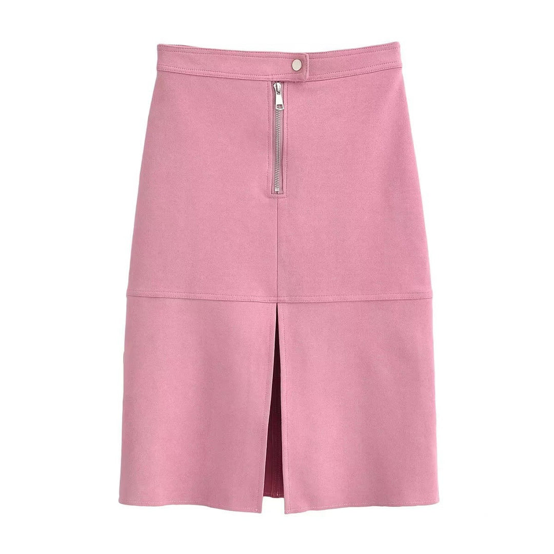 Damska krótka kurtka z belted Talia, asymmetrical lapel, i peplum Dół