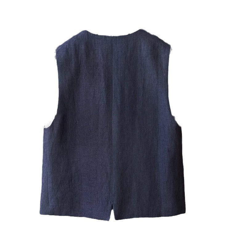 Damska Fashionable Linen kamizelka Lumaza