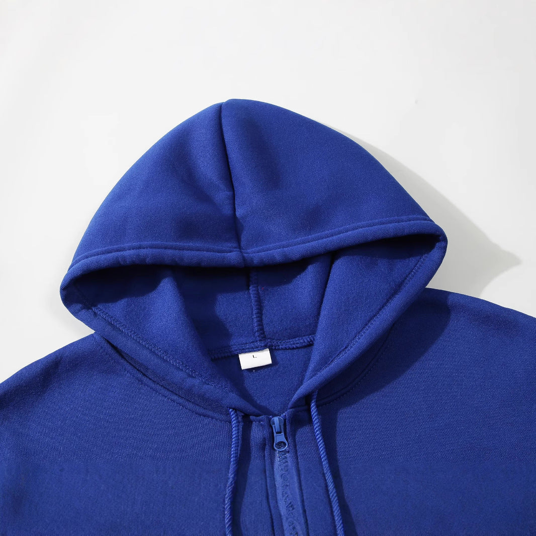 Męska Nano Slim-Krój Bluza z kapturem Sweat Kurtka z central zamek, dwuwarstwowa kaptur i praktyczne kieszenie boczne