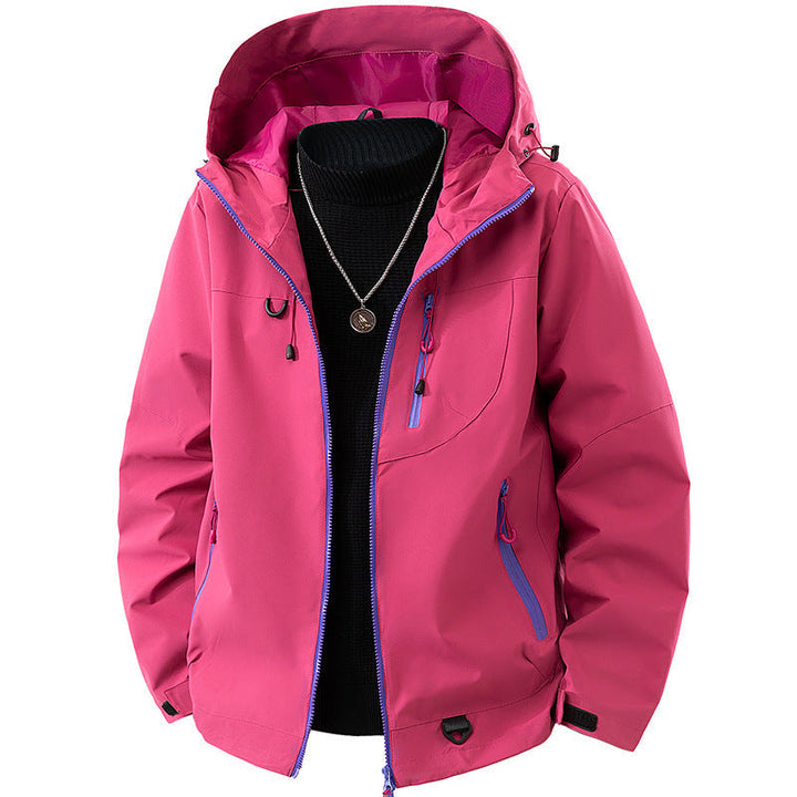 Męska Technical kurtka softshell outdoorowy z kapturem water- i wiatroszczelna membrana sealed zamkiems
