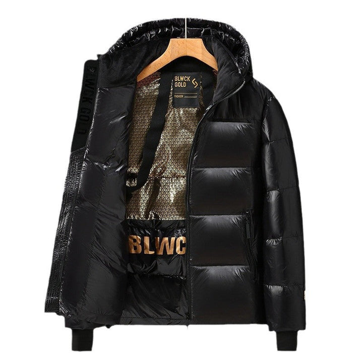 Unisex Glossy pikowana Parka z Metallic Lining i Carry Straps Lumaza