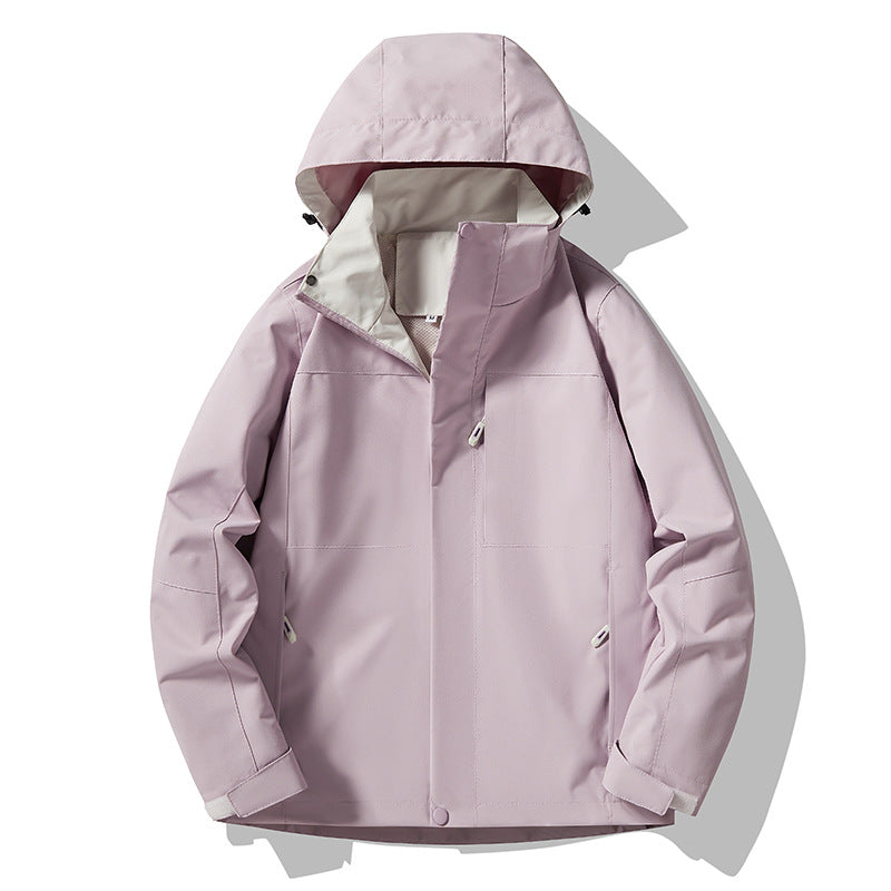 Męska mwimalist technical kapturemed softshell kurtka z matte fwish i ukrytym zamkiems