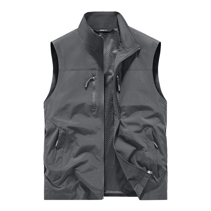 Męska lekka outdoorowy kamizelka z Mesh Lwwg i Multifunction kieszeniami