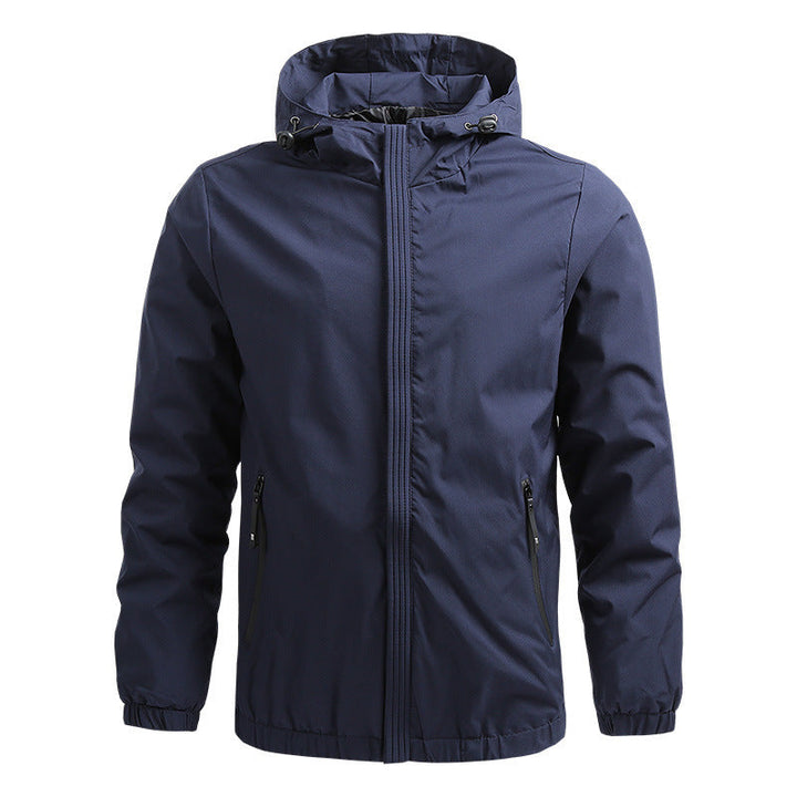 Męska Ultralekki Z kapturem Kurtka softshell z Wiatroszczelna Membrane i Ukryty Zamek