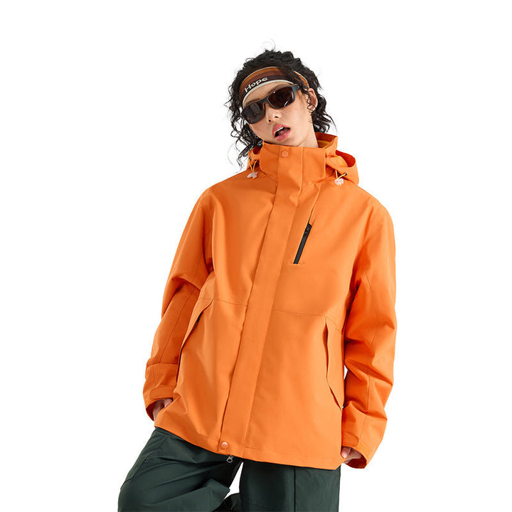 Damska lekka wodoodporna Parka bluza z kapturem kurtka z Sealed Seams i ściągaczem Lumaza