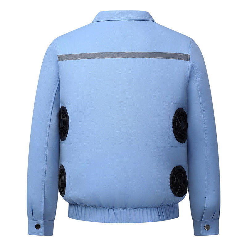 Unisex nan cooling work kurtka z zintegrowane wentylacja system