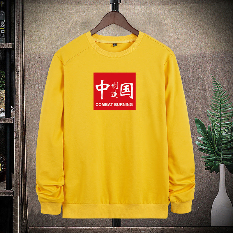 Męska bluza z contrasting logo print i warming polar Podszewka