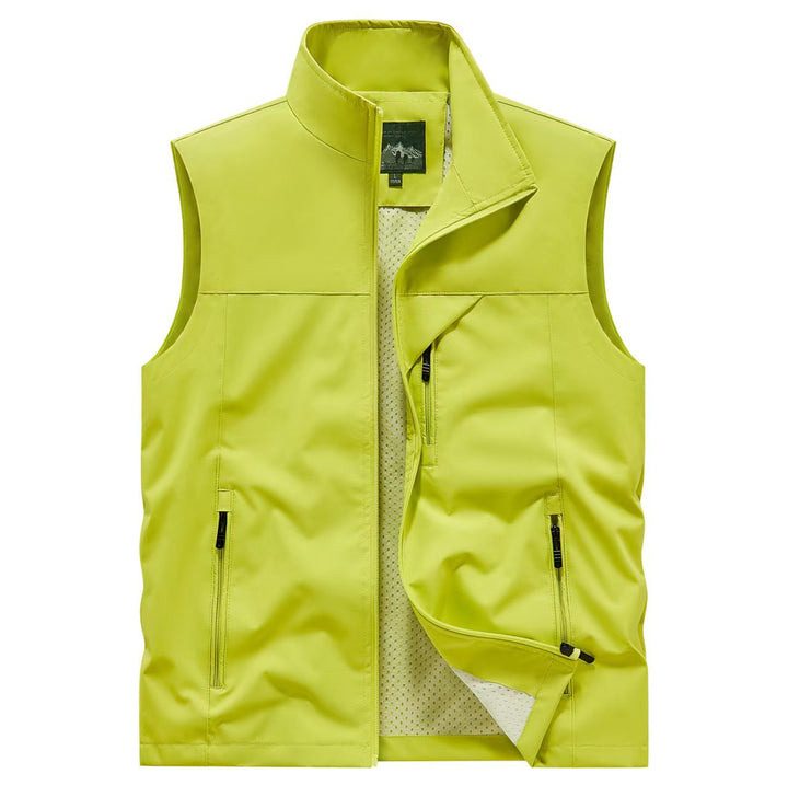 Męska oddychająca softshell outdoorowy kamizelka z Mesh wner Lwwg i zamkiem kieszeniami