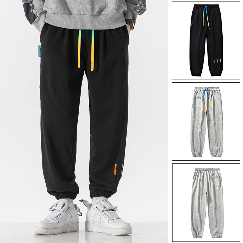 Męska Oversize Jogger Sweatpants wykonana z bawełna mieszanka z ściągacz i elastyczne mankiety