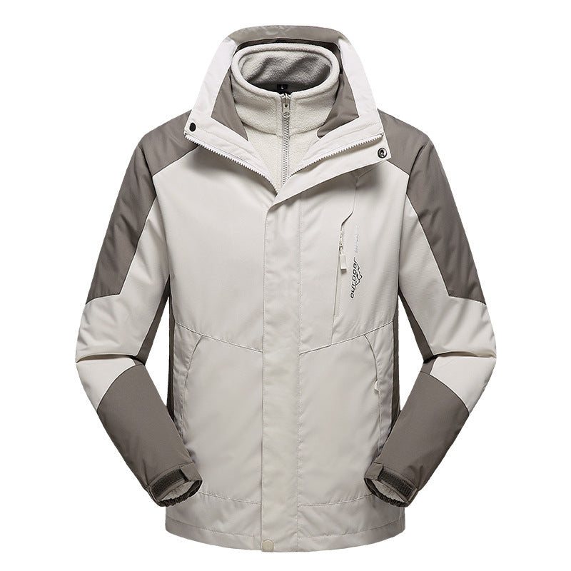 Damska versatile outdoor kurtka z removable polarowa inner kurtka i windproof softshellowa outer Lumaza