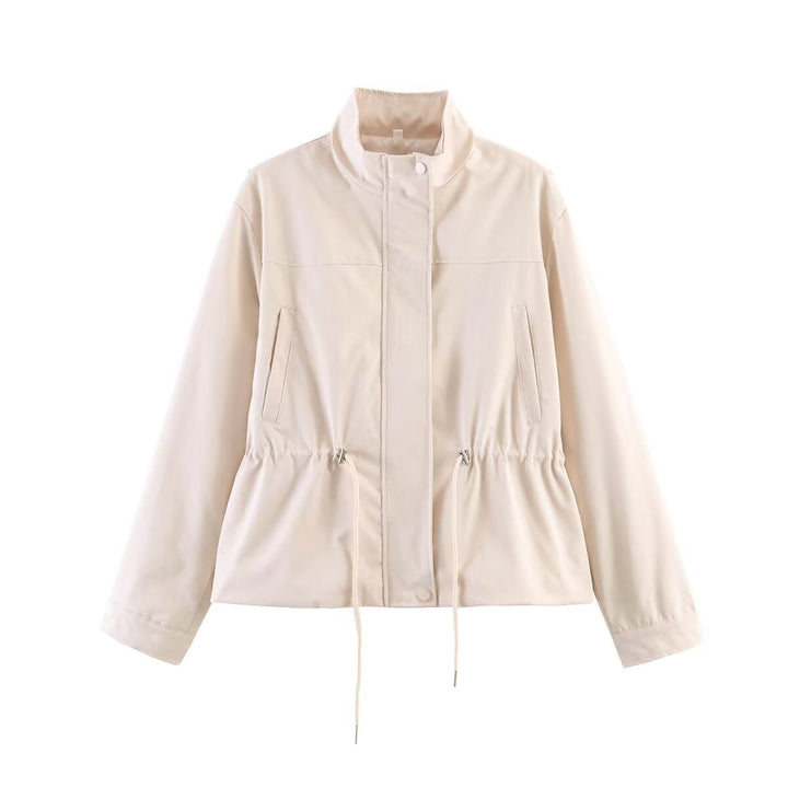 Damska lekka Windbreaker Transition kurtka z ściągaczem Waist i ze stójką Lumaza