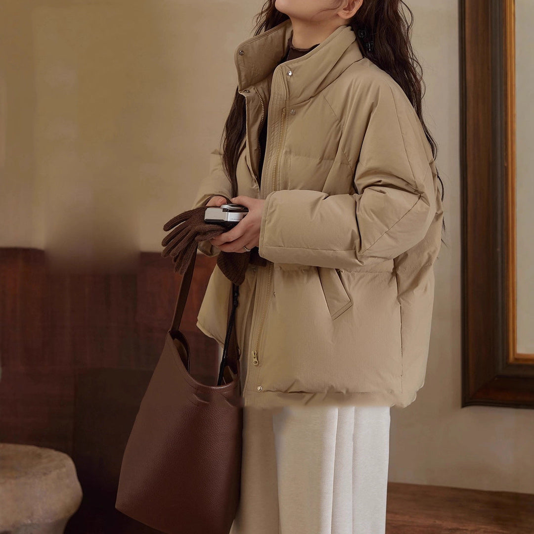 Damska Fashionable Transitional kurtka z wysokim kołnierzem Lumaza
