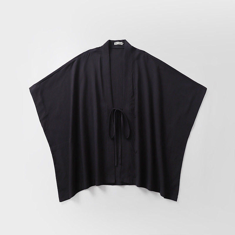 Damska oversize kimono kardigan z wiązanym paskiem i Side kieszeniami Lumaza