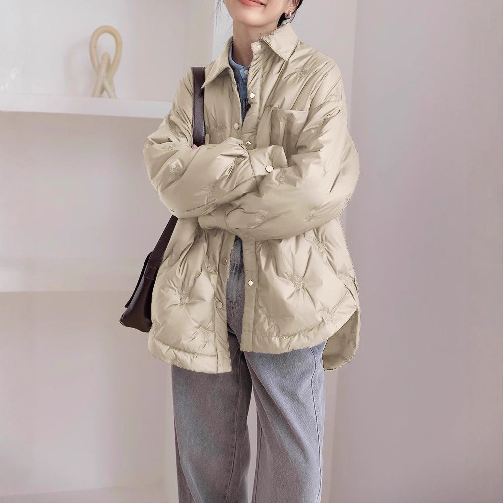 Damska elegancka i ocieplana transitional kurtka Drune