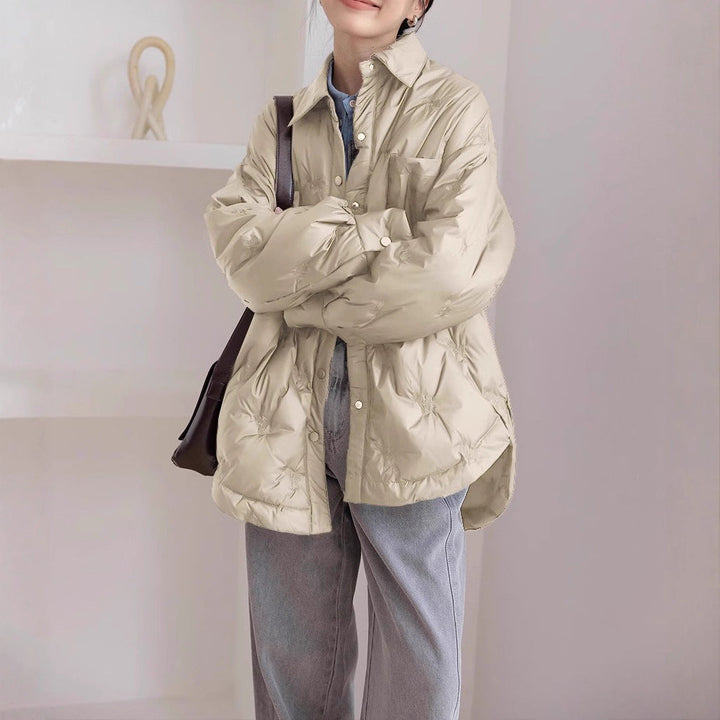 Damska elegancka i ocieplana transitional kurtka Drune