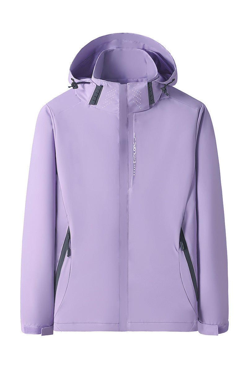 Damska softshellowa Outdoor kurtka z removable hood, windproof membrane i oddychająca mesh lining Lumaza