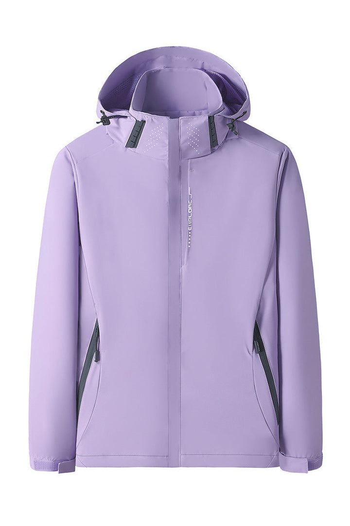 Damska softshellowa Outdoor kurtka z removable hood, windproof membrane i oddychająca mesh lining Lumaza