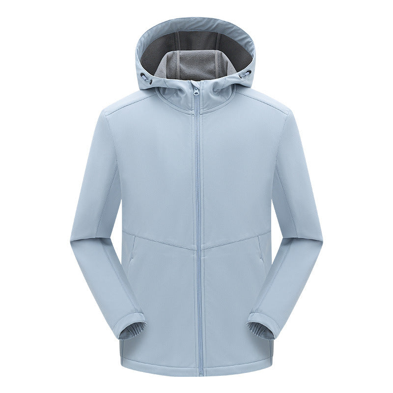 Męski technical kurtka softshell z fleece-z podszewką kaptur i elastic stretch krój