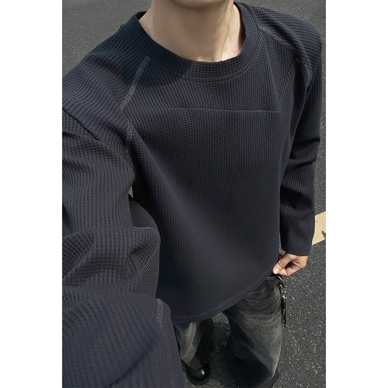 Męska Modny Bluza z Textured Fason