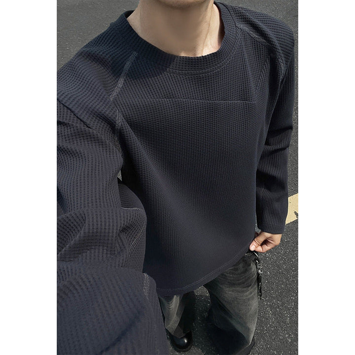Męska Modny Bluza z Textured Fason