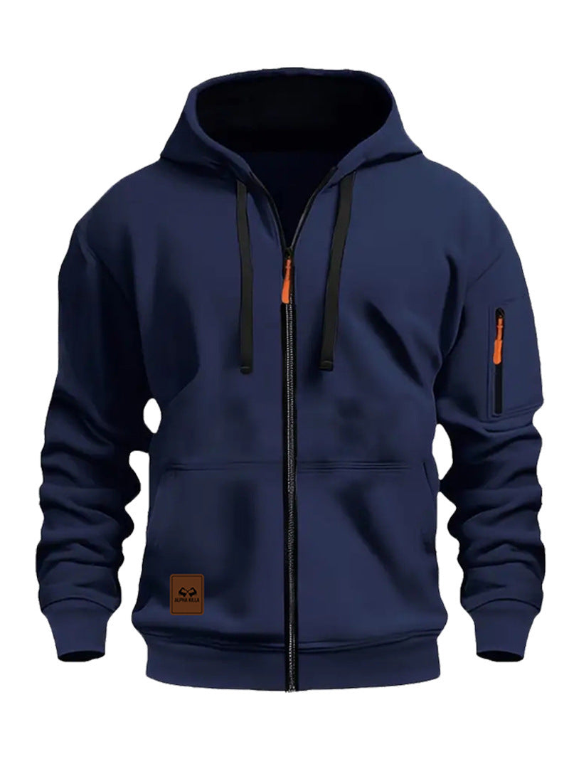 Męska Sport Polar Kurtka z Kaptur