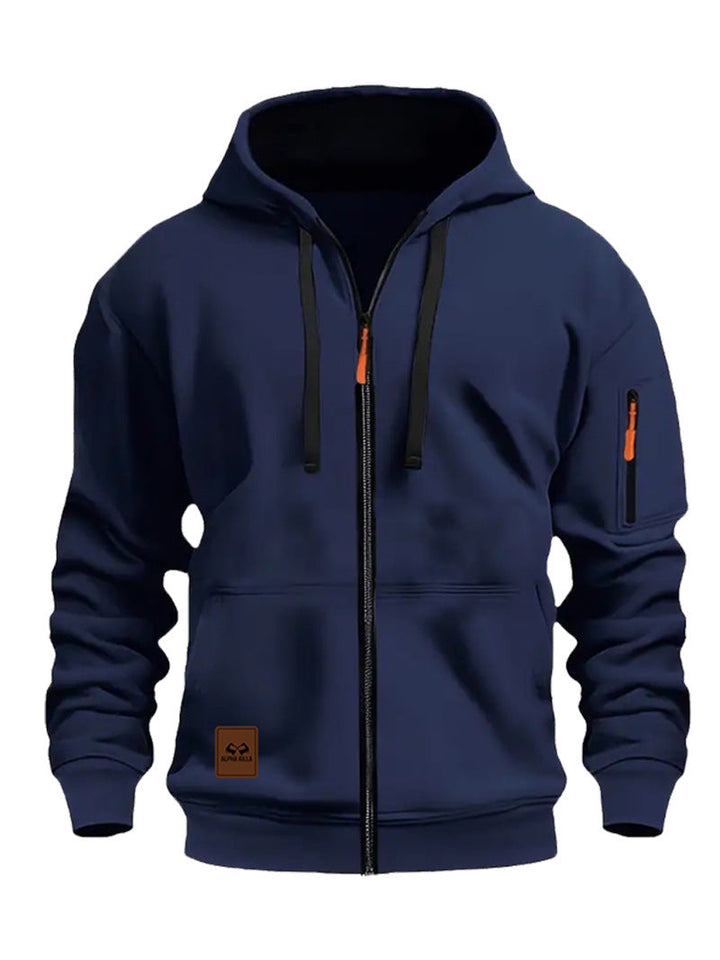 Męska Sport Polar Kurtka z Kaptur