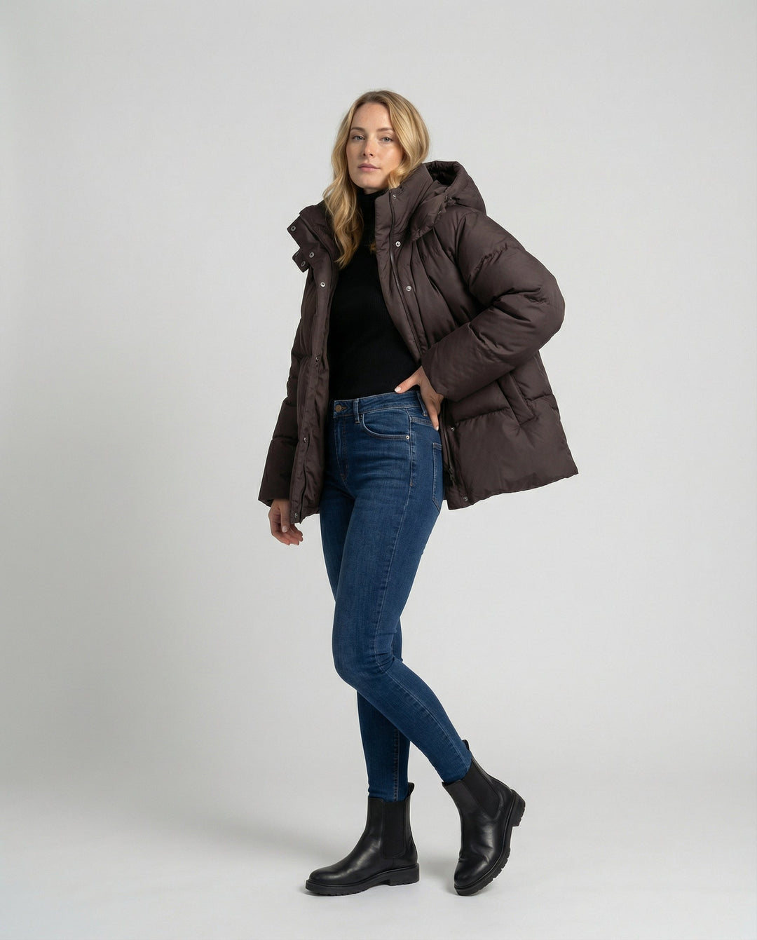 Oversize Damska Puffer kurtka