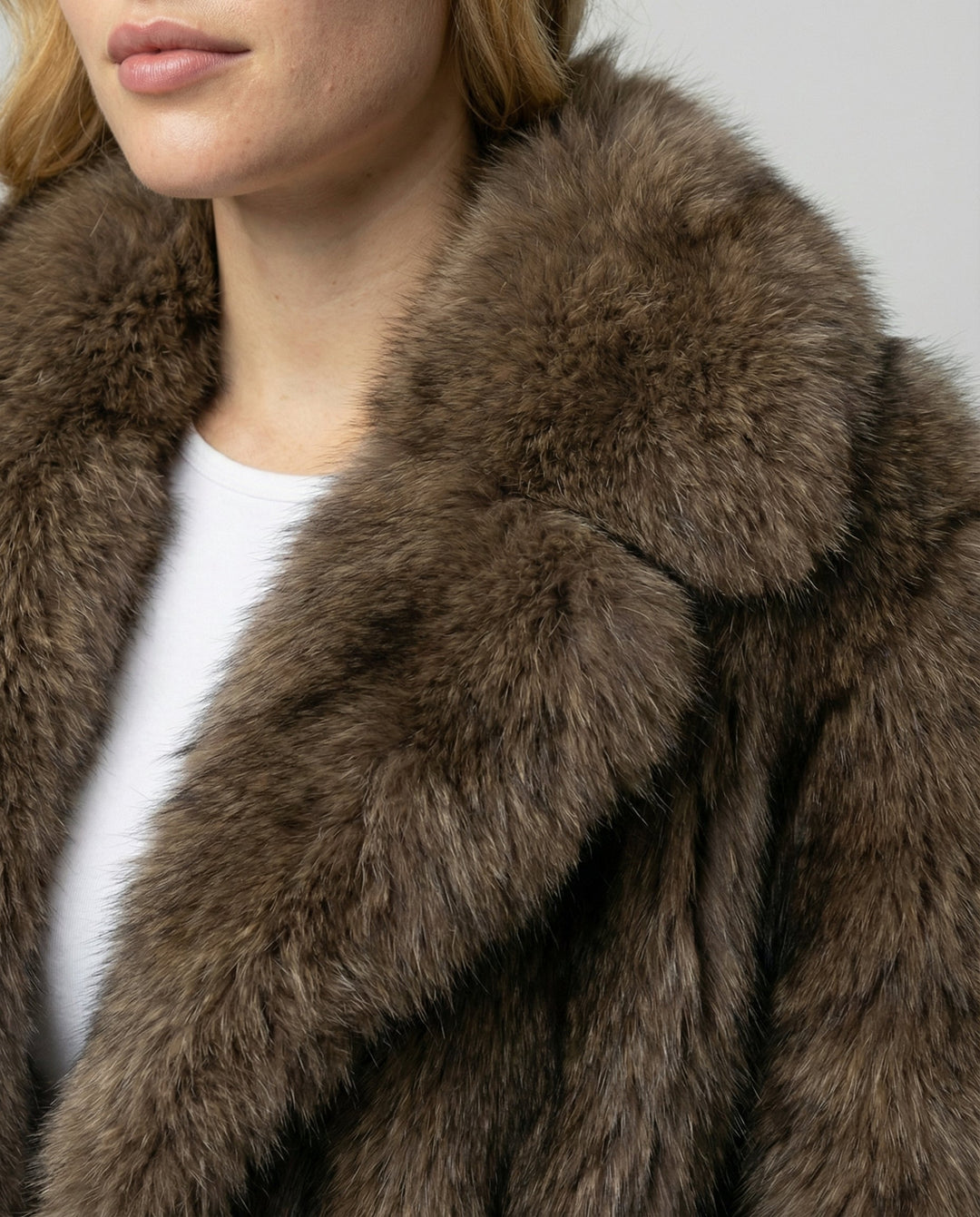 Luxurious miękki Fur kurtka Damska
