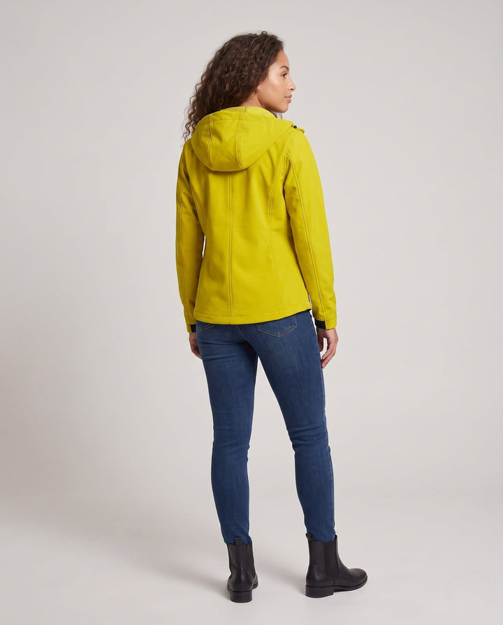 Damska Lekka Kurtka softshell z Kaptur, Dopasowana Sylwetka i Ukryty Kieszenie na zamek