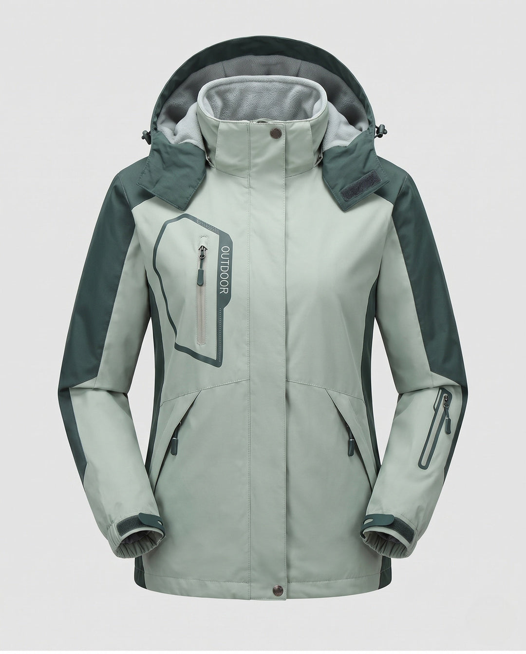 Damska 3-in-1 Outdoor Kurtka z Removable Polar Wewnętrzny Kurtka i Multifunctional Kieszenie