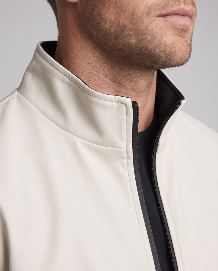 Męska lekka Microfiber softshell kurtka z stójką, wodoodporny Surface, i ukrytym zamkiem