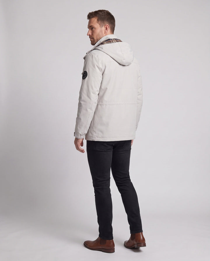 Męska Thermo-field parka z imitacja Fur kapturem i Warmwg teddy fleece Lwwg