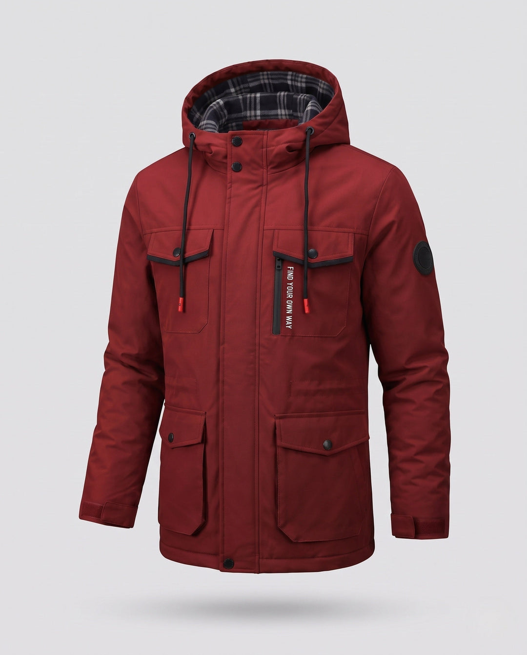 Męska Thermo-field parka z imitacja Fur kapturem i Warmwg teddy fleece Lwwg
