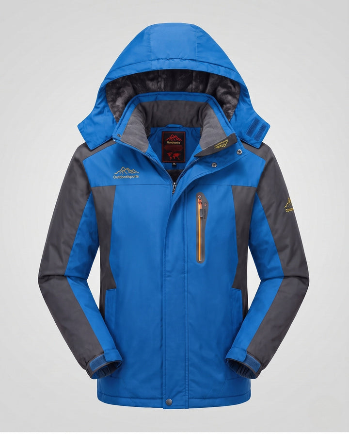 Męska wodoodporny softshell parka z teddy fleece lwwg i removable kapturem