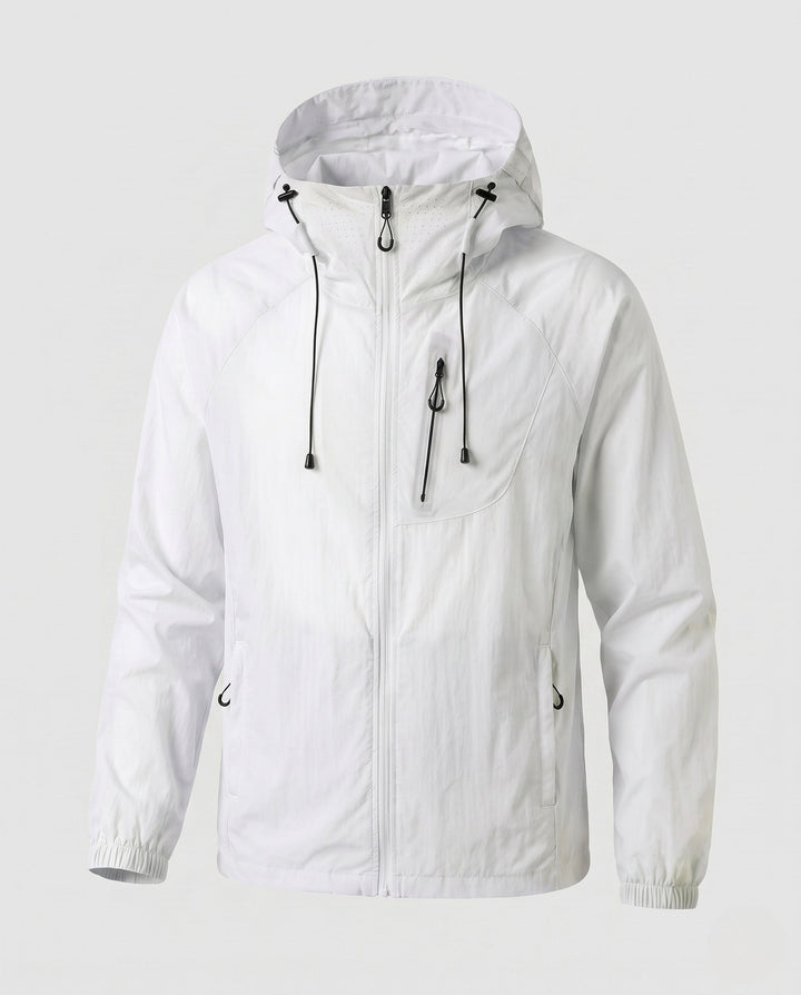 Damska high-performance wiatrówka z reflective elements i regulowany kaptur Fason