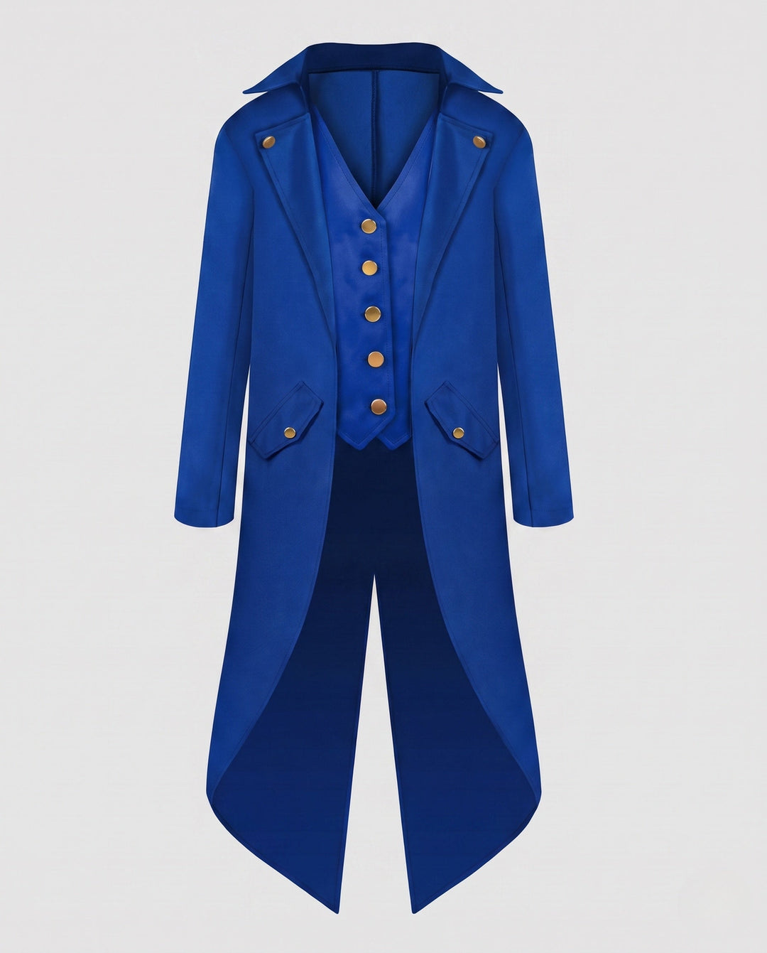 Damska vintage-Styl costume kurtka z asymmetrical Dół