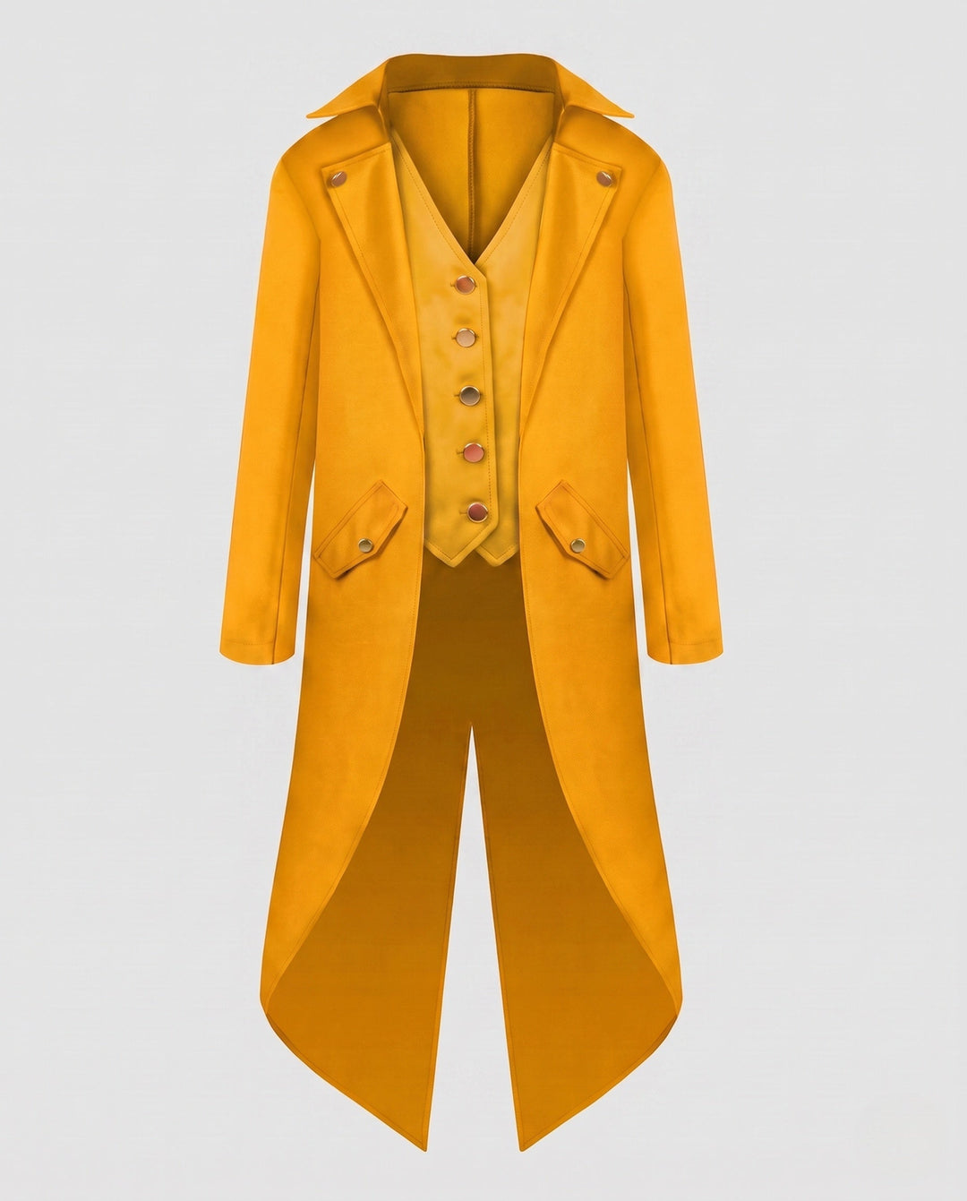 Damska vintage-Styl costume kurtka z asymmetrical Dół