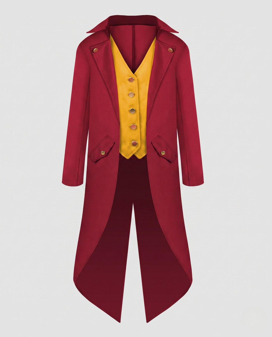 Damska vintage-Styl costume kurtka z asymmetrical Dół