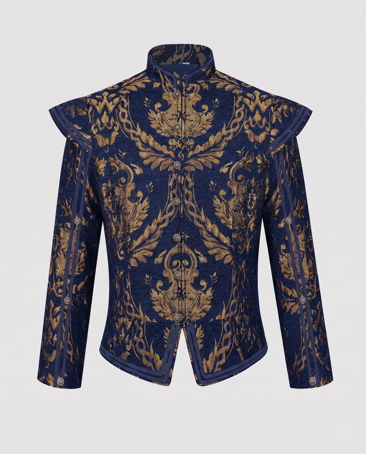 Damska Luxurious Jacquard kurtka z Intricate Embroidery Lumaza