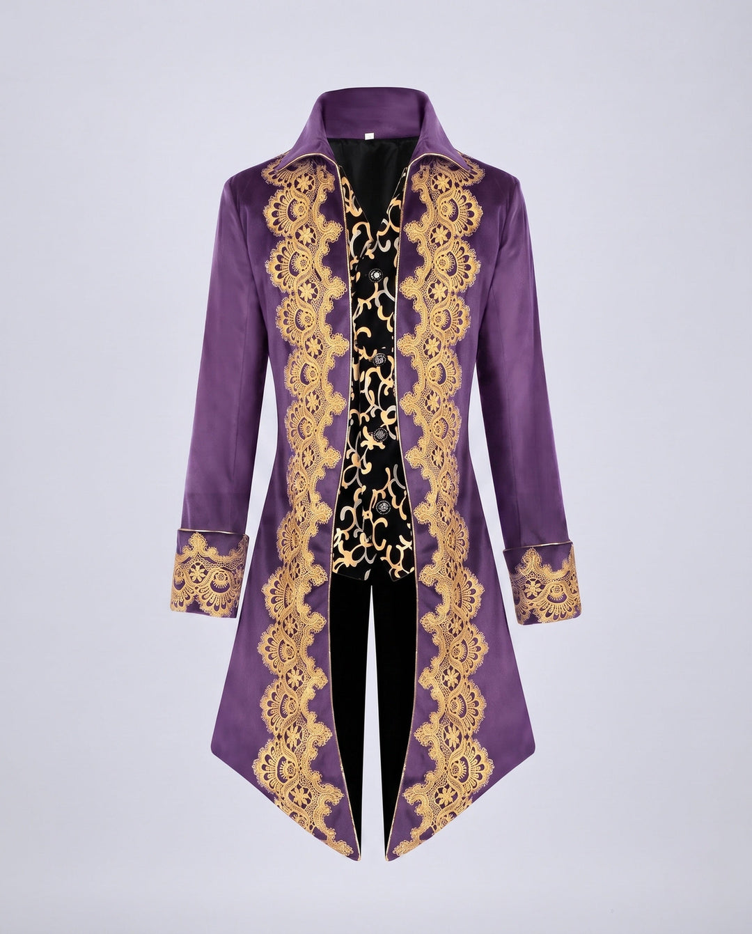 Damska elegancka Gala kurtka z intricate Gold Pattern Lumaza